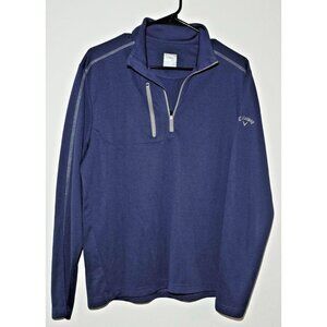 Callaway Men’s Medium Blue 1/4 Zip Golf Pullover Long Sleeve Activewear Top